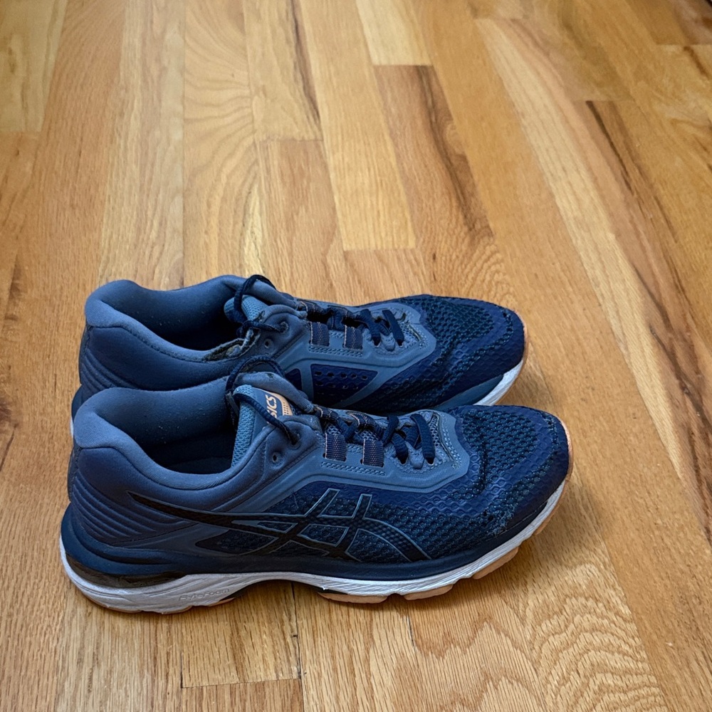 Asics Blue and Gray Women's Sneakers